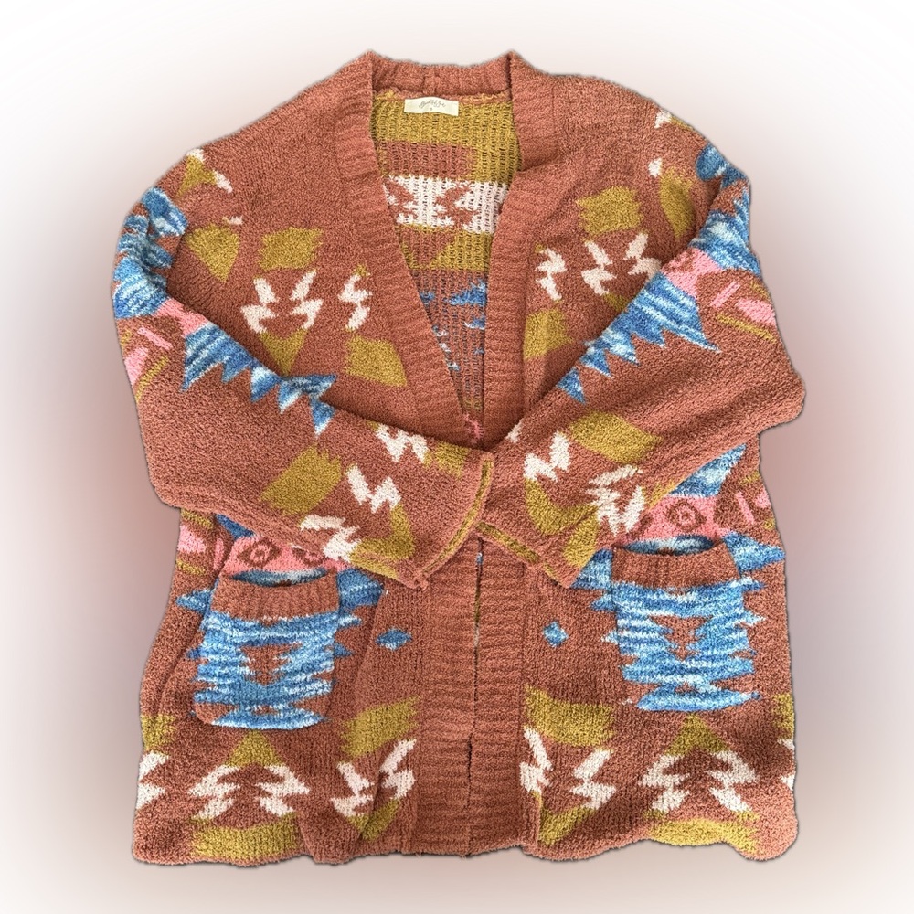 A Beautiful Soul by Altar’d State Hayden Aztec Patterned Cardigan size B (2X)